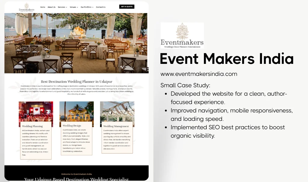 Best Event Management Company Website Designer