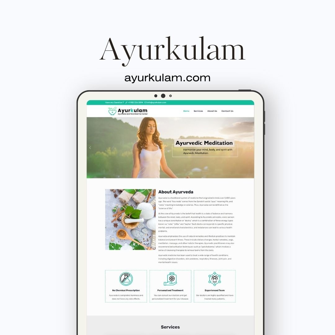 Ayurveda Consultant Website Designer