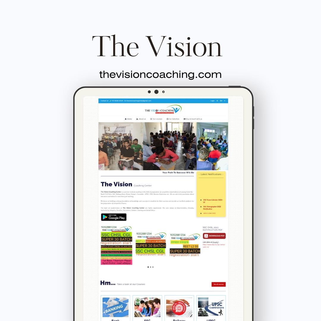 Best Coaching Institute Website Designer