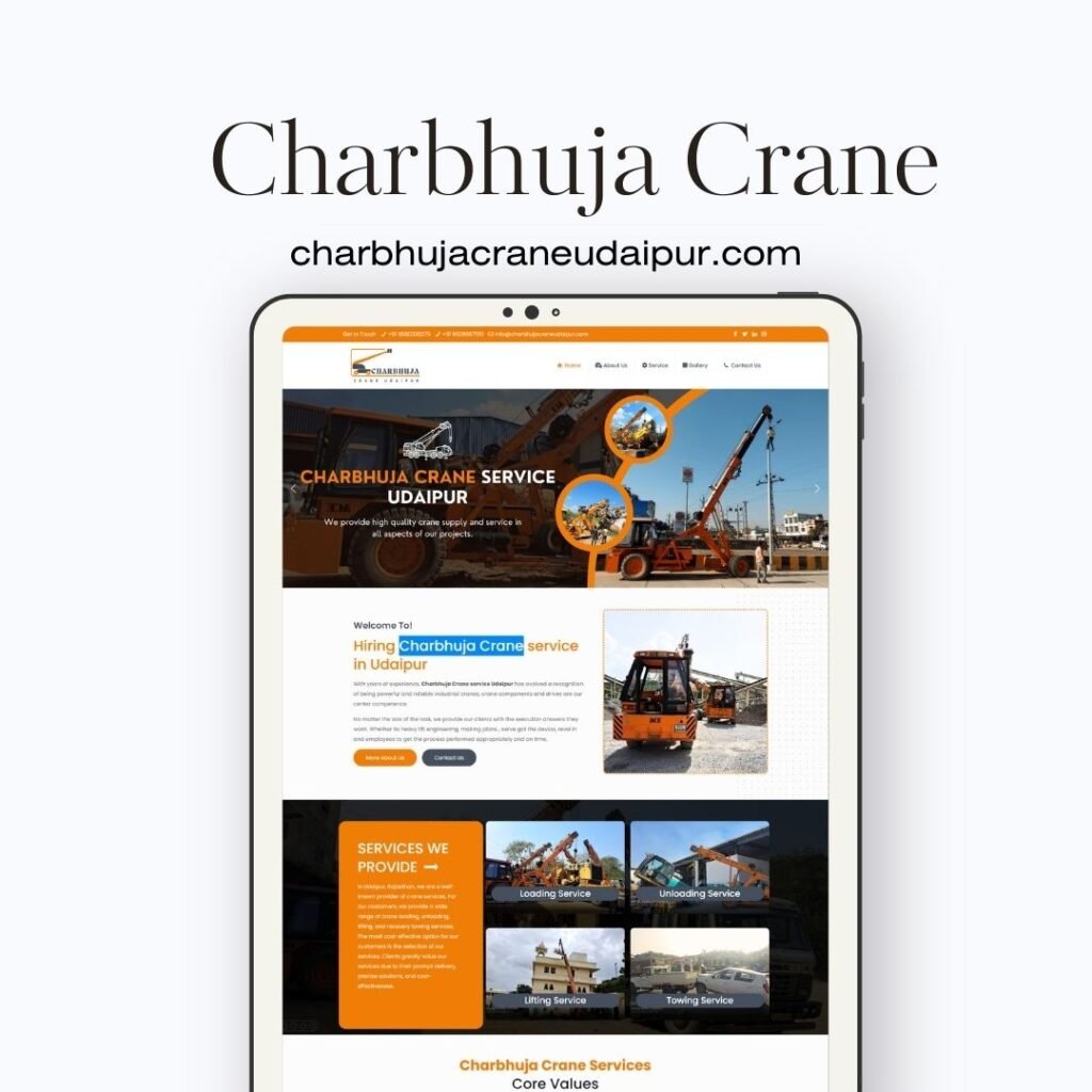 Crane Service Website Designer