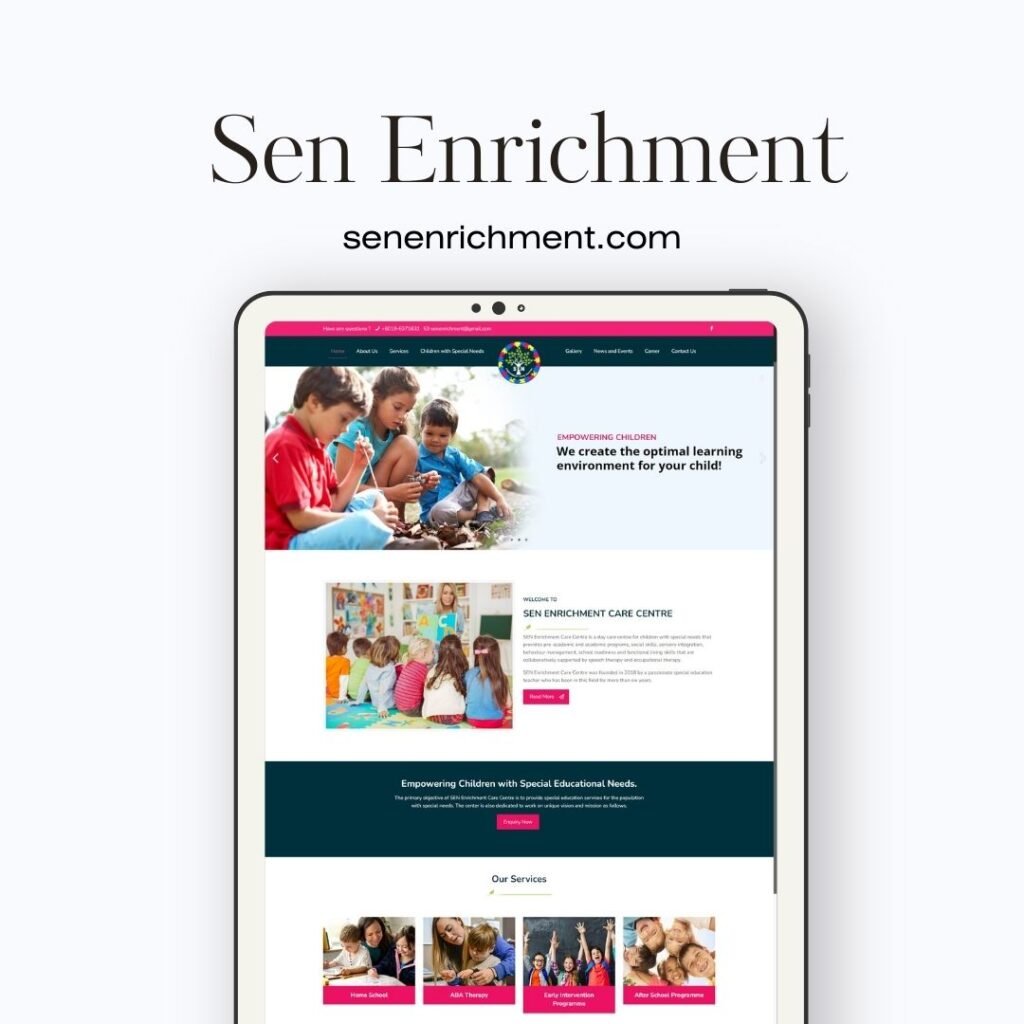 Day Care Center Website Designer