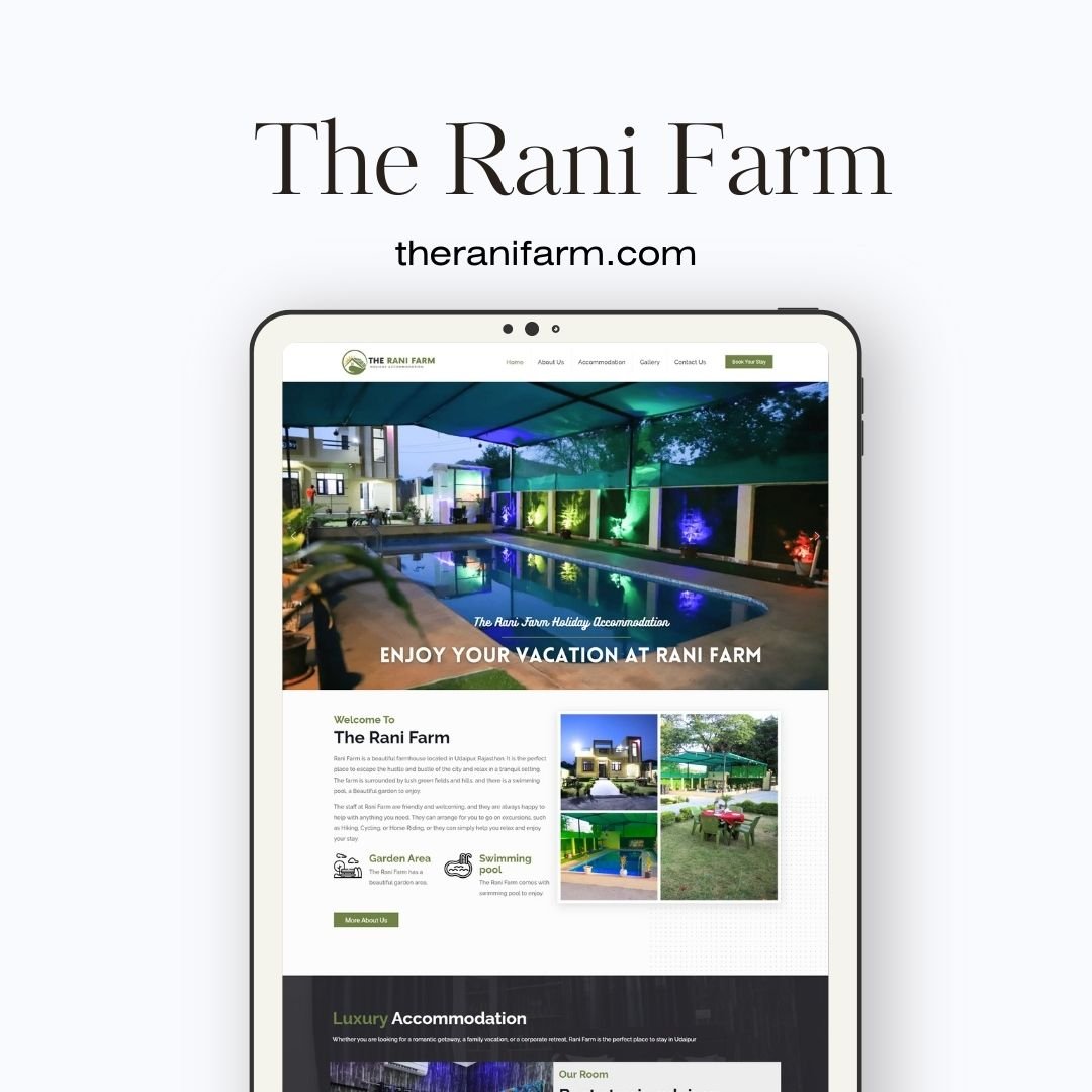 Farm House Website Designer