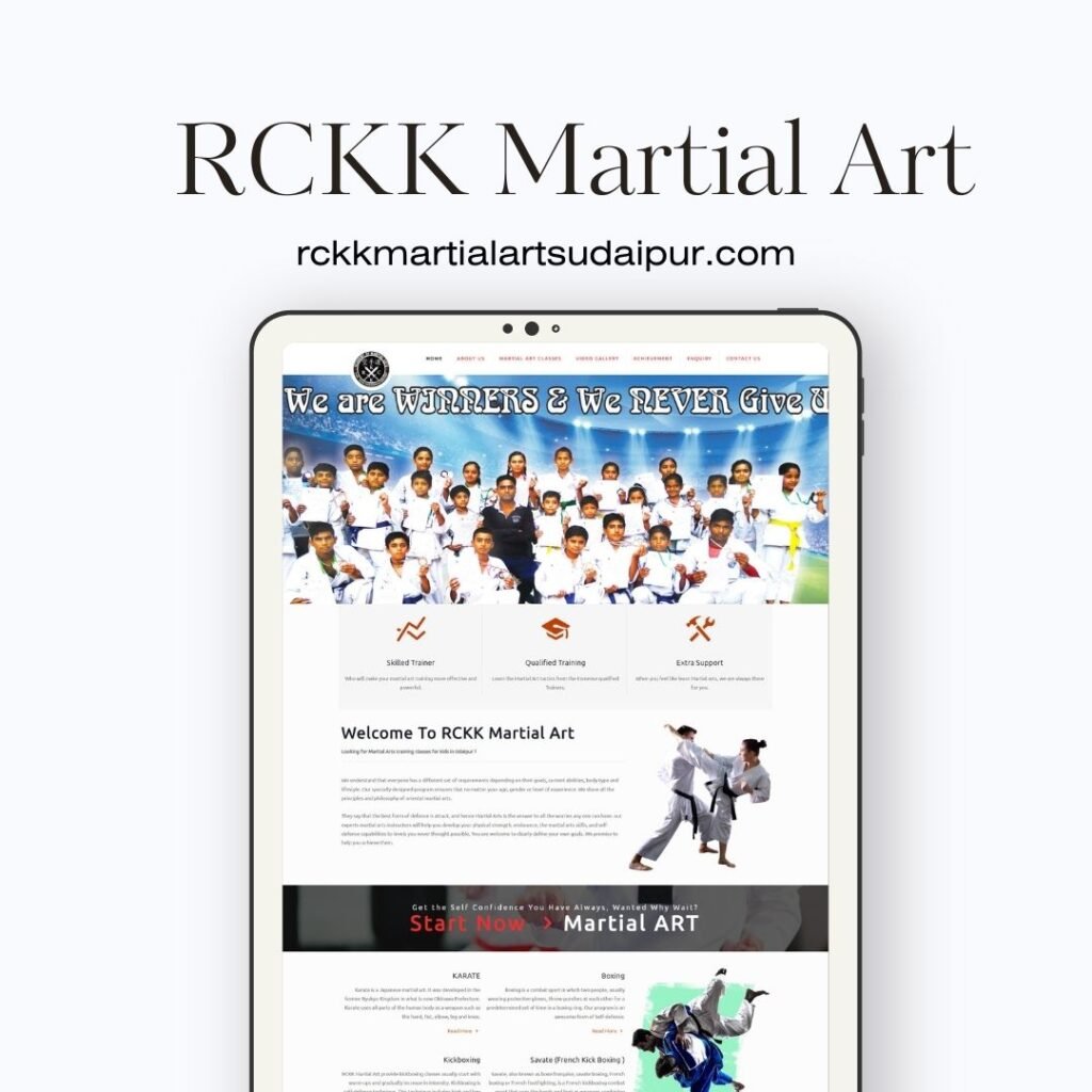 Martial Art Center Website Designer
