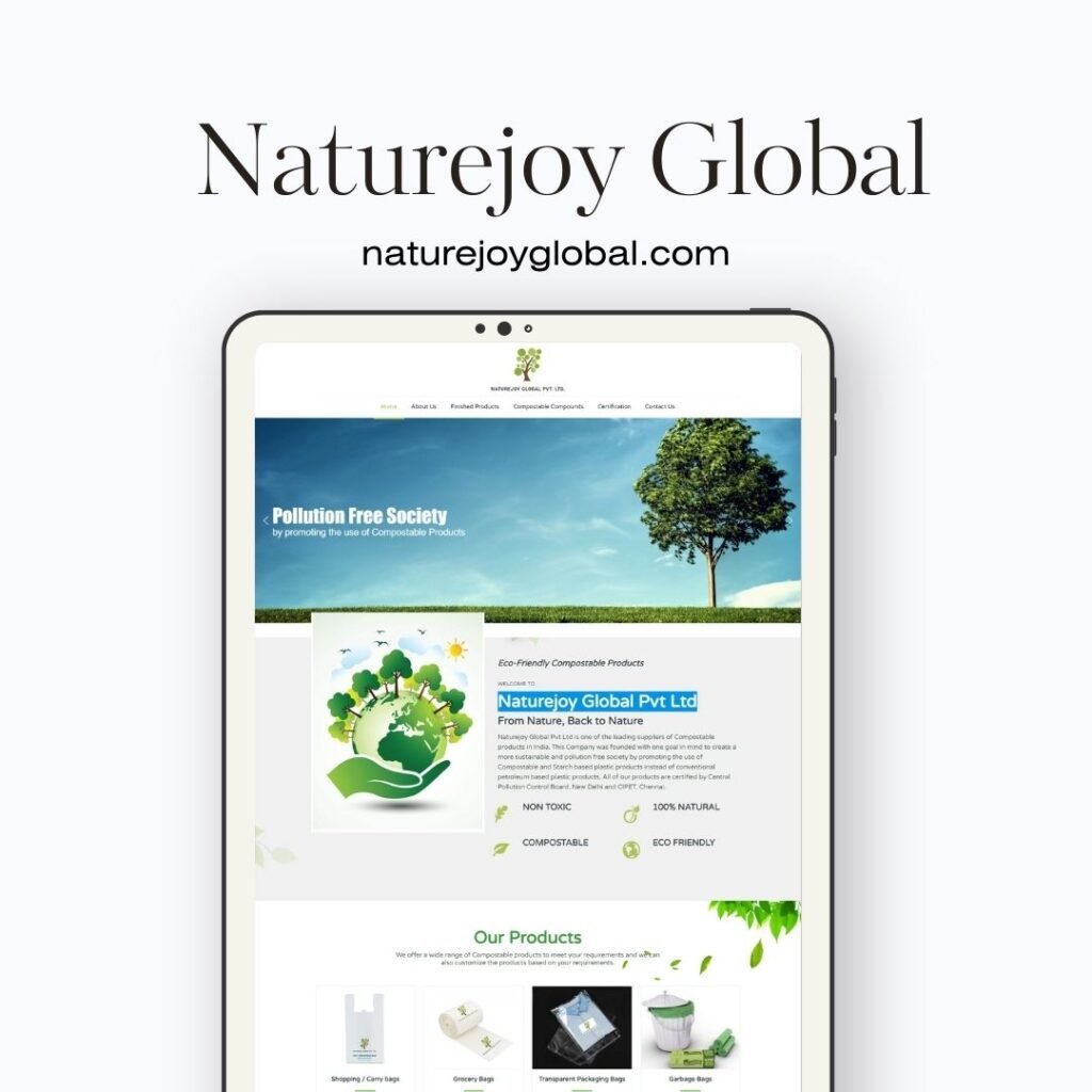 Compostable Product Company Website Designer