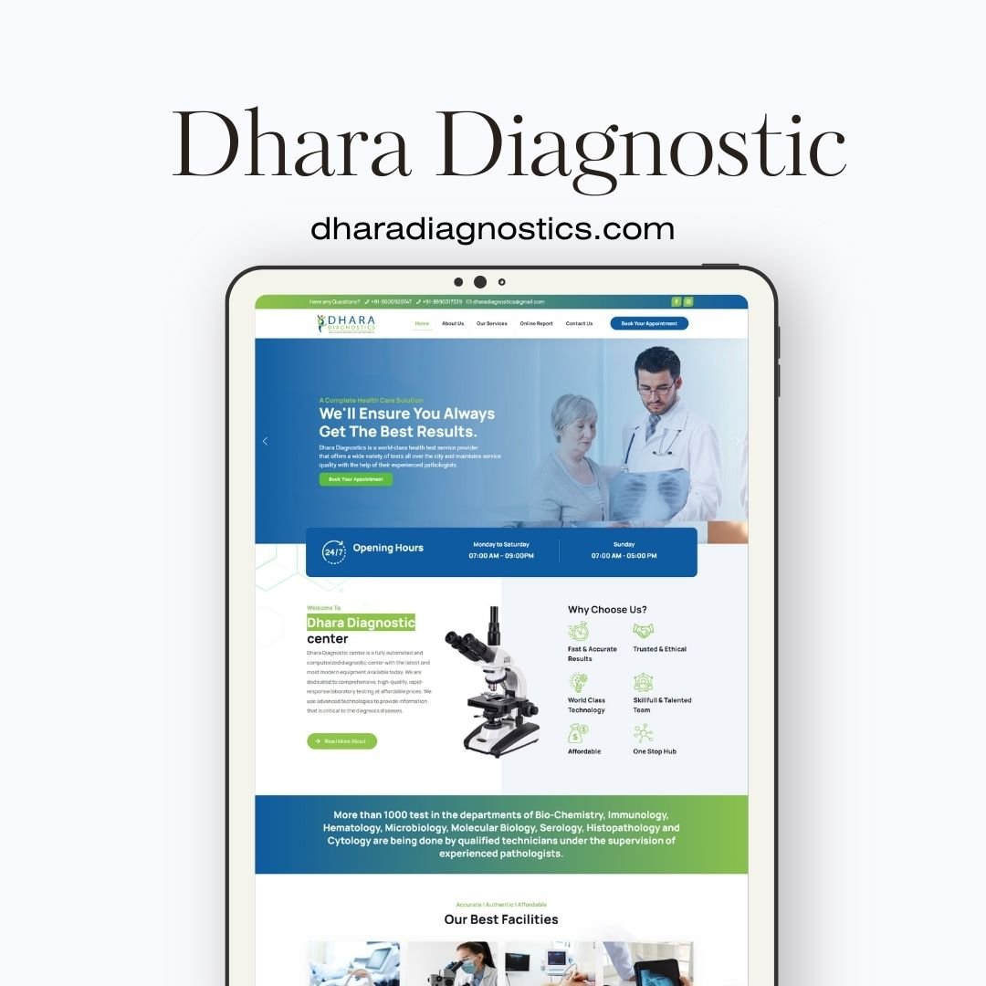 Pathology Lab website Designer