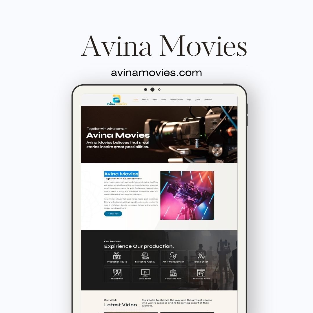 Production Company Website Designer