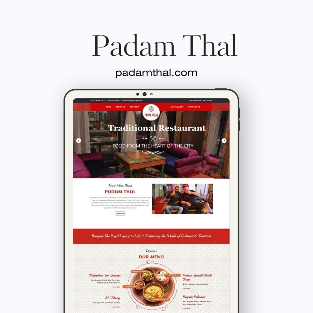 Restaurant Website Designer