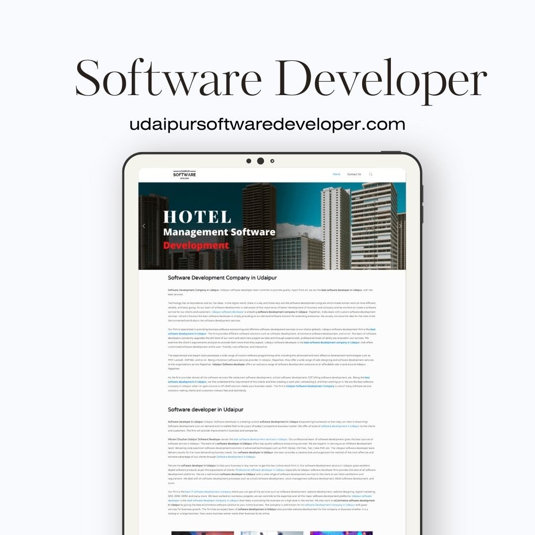 Software Development Company Website Designer
