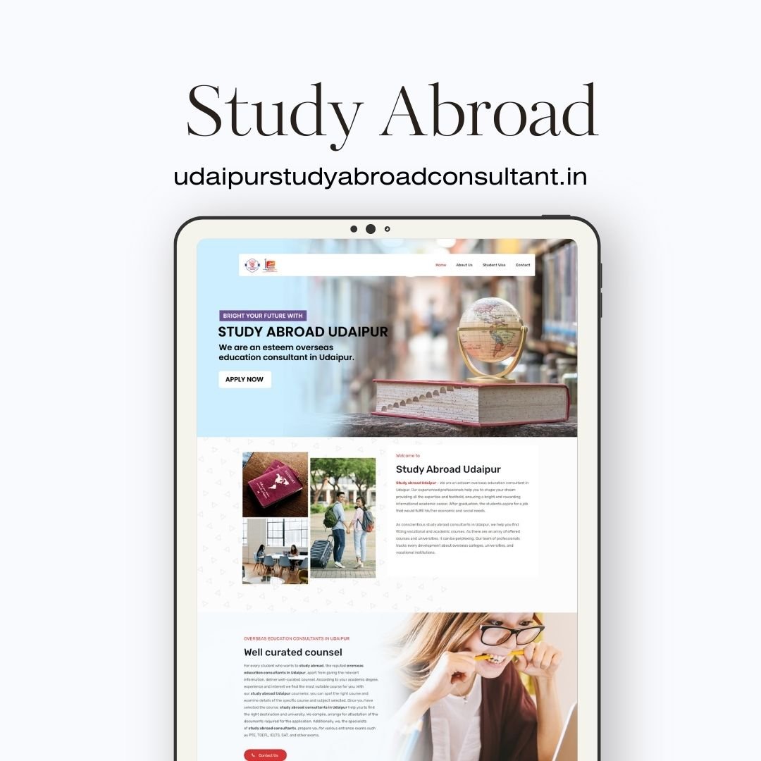 Study Abroad Company Website Designer