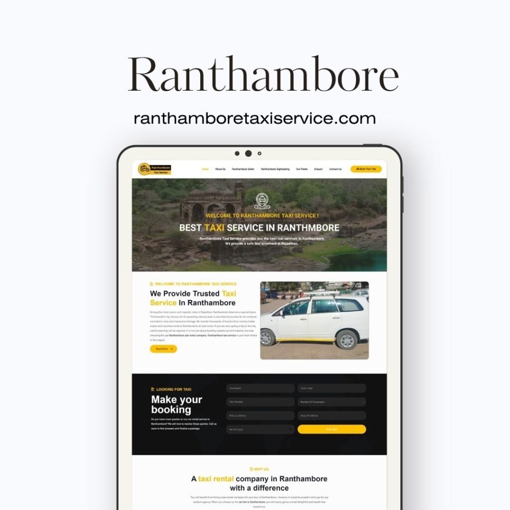 Taxi Service Website Designer
