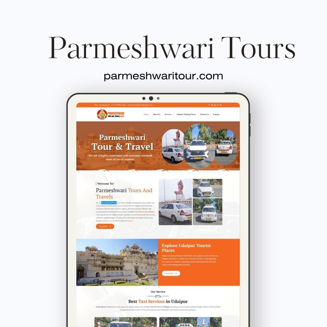 Tours & Travel Company Website Designer