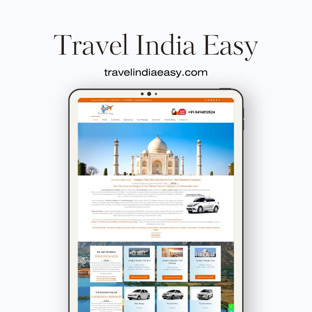 Travel Company Website Designer