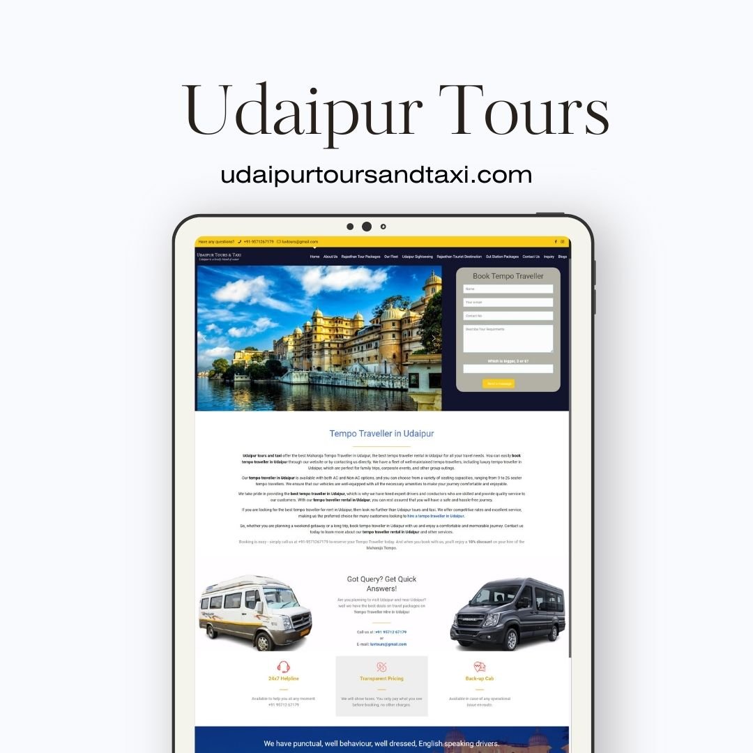 Tourism website Designer