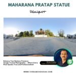 Bronze statue of Rana Punjaji Solanki Moti Magri Udaipur 360 View