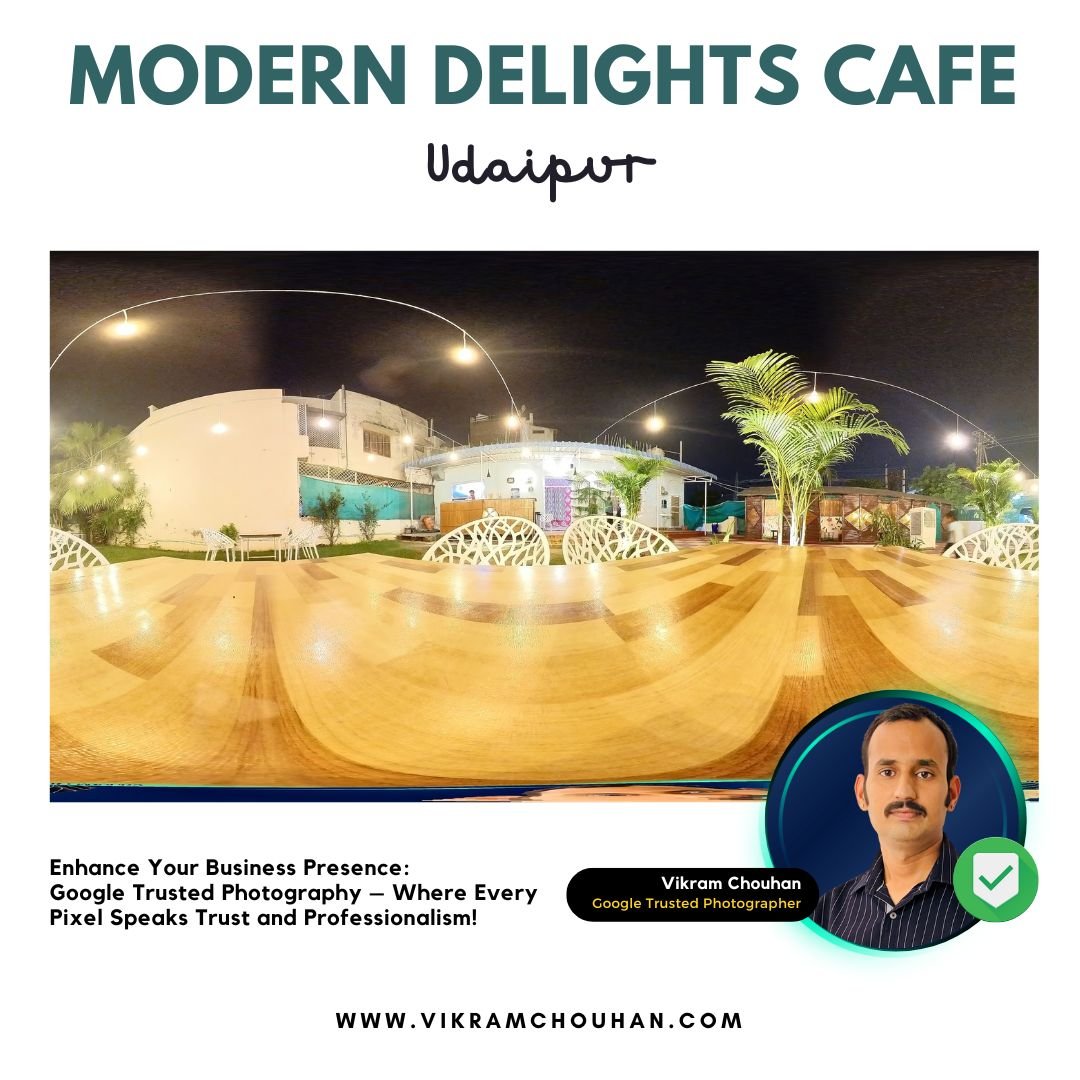 Modern Delights cafe and restaurant Udaipur 360 View
